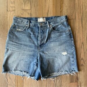 Everlane The Rigid Way High Jean Short in Marina Bay Size 30 - Inseam 5” inches